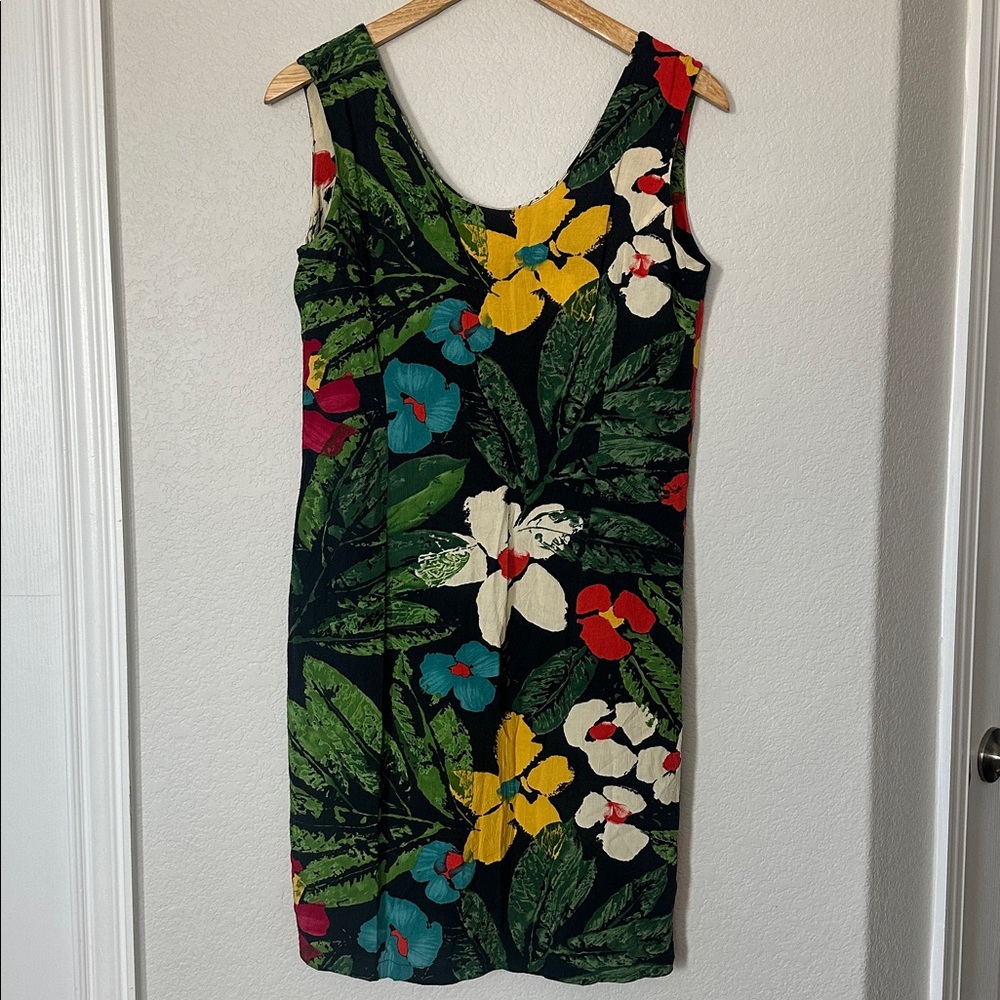Vintage JAMS WORLD Tropical Floral Dress
